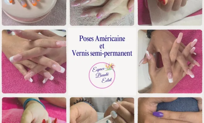la pose Américaine ou Gel X, Saint-Paul, Espace Beauté Éclat